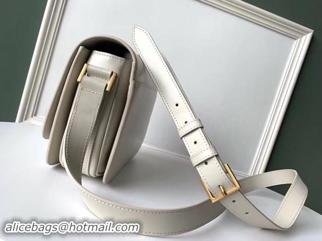 Classic SAINT LAURENT leather shoulder bag 36966 white