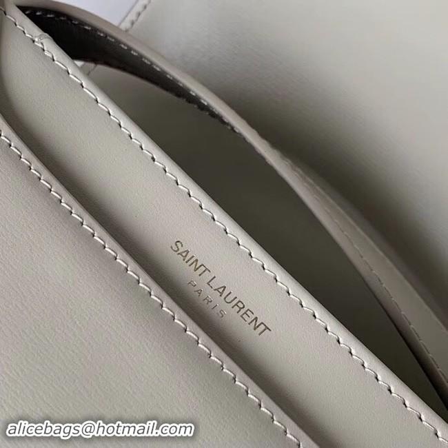 Classic SAINT LAURENT leather shoulder bag 36966 white