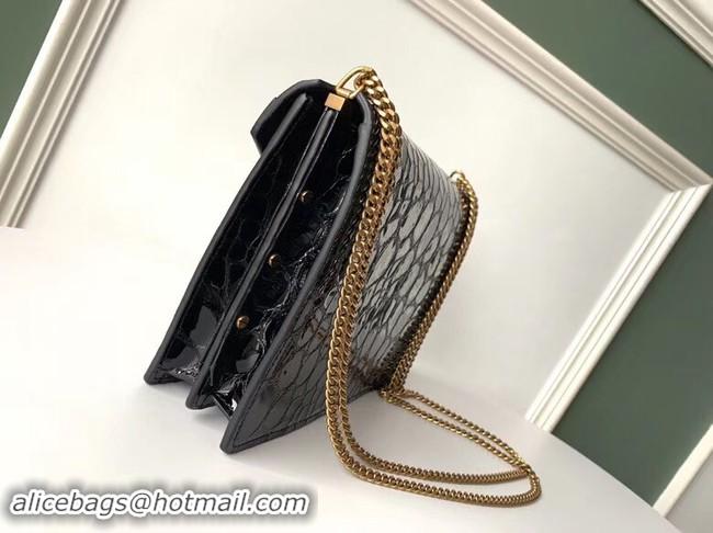 Fashion SAINT LAURENT leather shoulder bag 532750 black