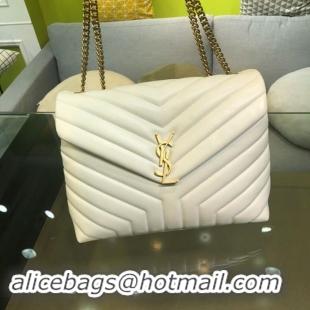 Best Price SAINT LAURENT Loulou Monogram medium quilted leather shoulder bag 74558 beige