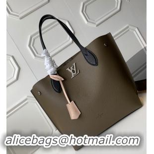 Hot Fashion Louis Vuitton Soft Calfskin Lockme Go Tote Bag M55523