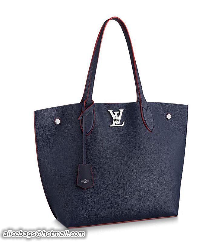 Grade Quality Louis Vuitton Soft Calfskin Lockme Go Tote Bag M52759