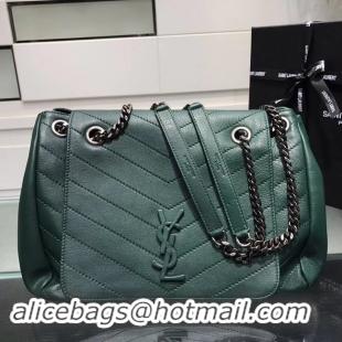 Good Product SAINT LAURENT Medium Nolita leather shoulder bag 61877 green