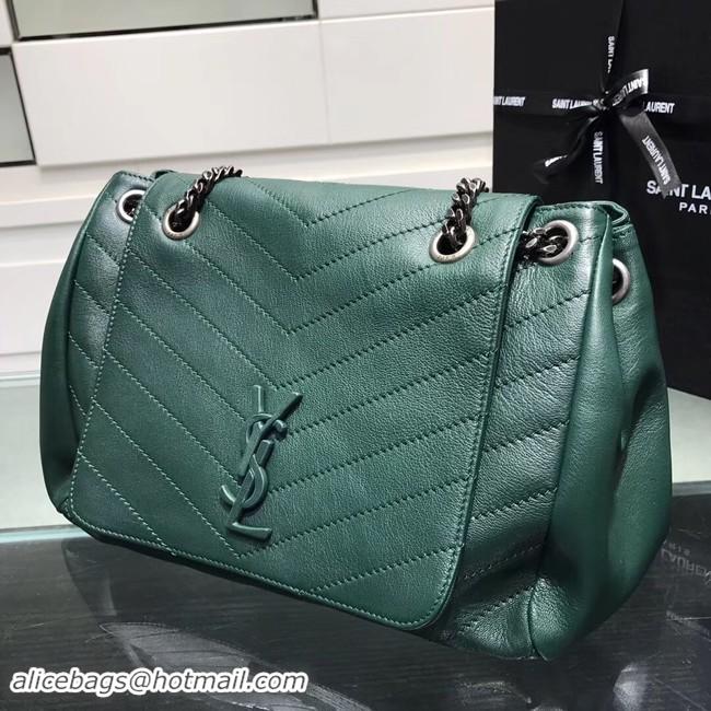 Good Product SAINT LAURENT Medium Nolita leather shoulder bag 61877 green