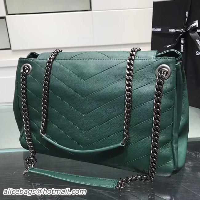 Good Product SAINT LAURENT Medium Nolita leather shoulder bag 61877 green