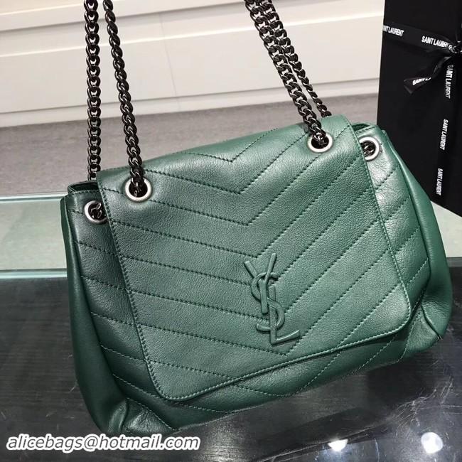 Good Product SAINT LAURENT Medium Nolita leather shoulder bag 61877 green