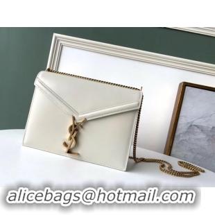 Popular Style SAINT LAURENT Cassandra leather shoulder bag 532750 white