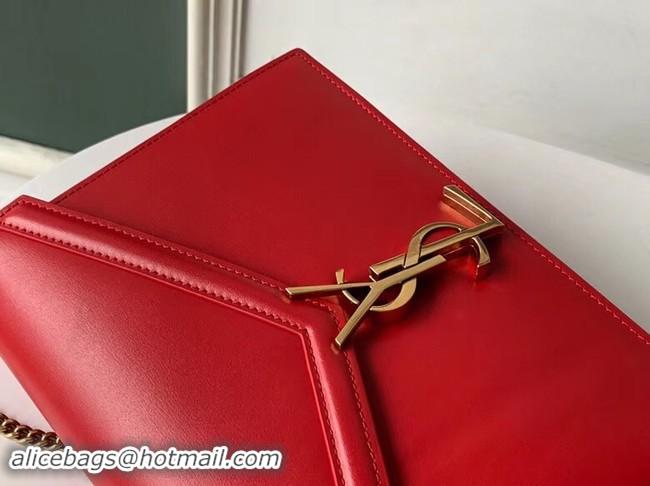 Discount SAINT LAURENT Cassandra leather shoulder bag 532750 red