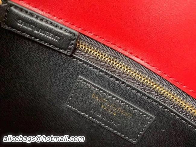 Discount SAINT LAURENT Cassandra leather shoulder bag 532750 red