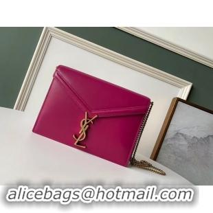 Discount SAINT LAURENT Cassandra leather shoulder bag 532750 Rose