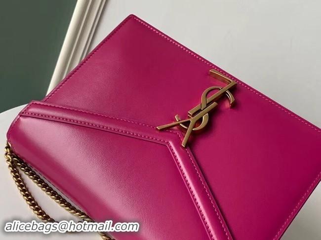 Discount SAINT LAURENT Cassandra leather shoulder bag 532750 Rose