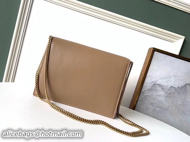 Good Looking SAINT LAURENT Cassandra leather shoulder bag 532750 Camel