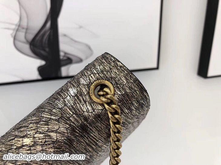 Unique Style SAINT LAURENT Kate Snake Leather croc-embossed Shoulder Bag 474366 Gold