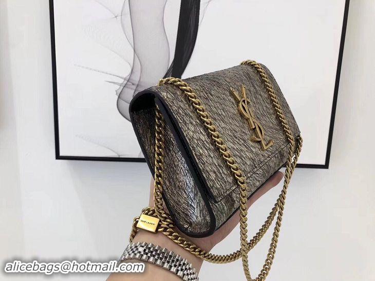 Unique Style SAINT LAURENT Kate Snake Leather croc-embossed Shoulder Bag 474366 Gold