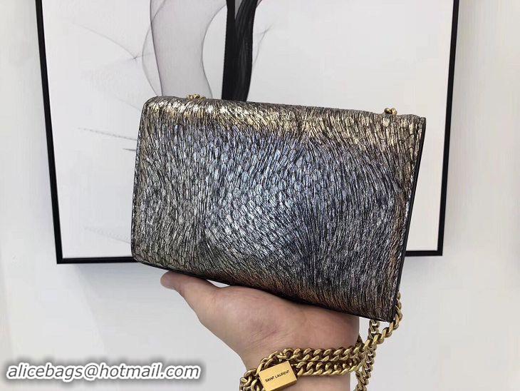 Unique Style SAINT LAURENT Kate Snake Leather croc-embossed Shoulder Bag 474366 Gold