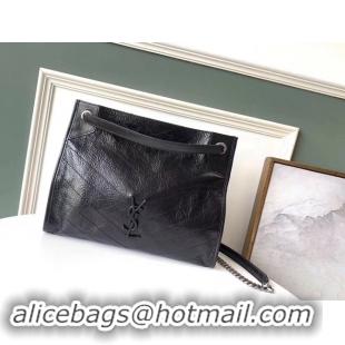 Discount SAINT LAURENT Niki Medium leather shoulder bag 5814 black