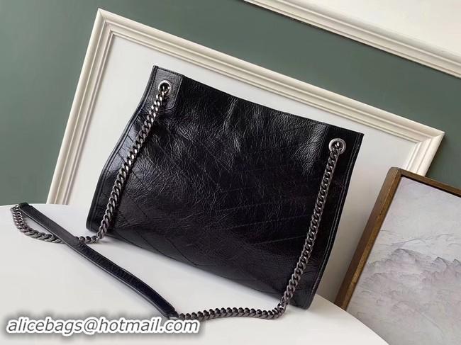 Discount SAINT LAURENT Niki Medium leather shoulder bag 5814 black