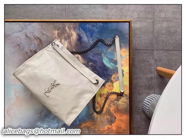 New Product SAINT LAURENT Niki Medium leather shoulder bag 5814 white