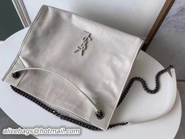 New Product SAINT LAURENT Niki Medium leather shoulder bag 5814 white