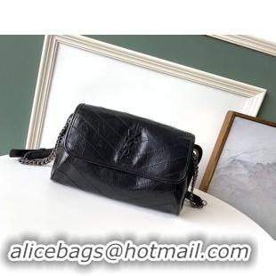 Stylish SAINT LAURENT Niki leather belt bag 577124 black