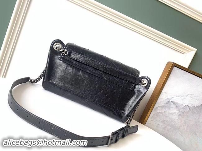 Stylish SAINT LAURENT Niki leather belt bag 577124 black