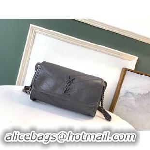 Perfect SAINT LAURENT Niki leather belt bag 577124 Grey