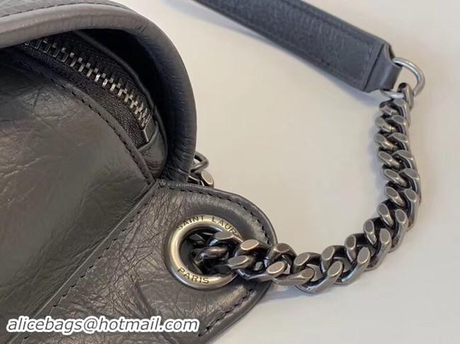 Perfect SAINT LAURENT Niki leather belt bag 577124 Grey