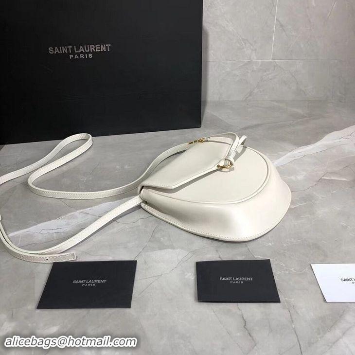 Luxury Yves Saint Laurent Cow Leather Shoulder Bag Y551559 White