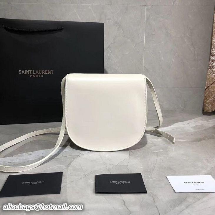 Luxury Yves Saint Laurent Cow Leather Shoulder Bag Y551559 White