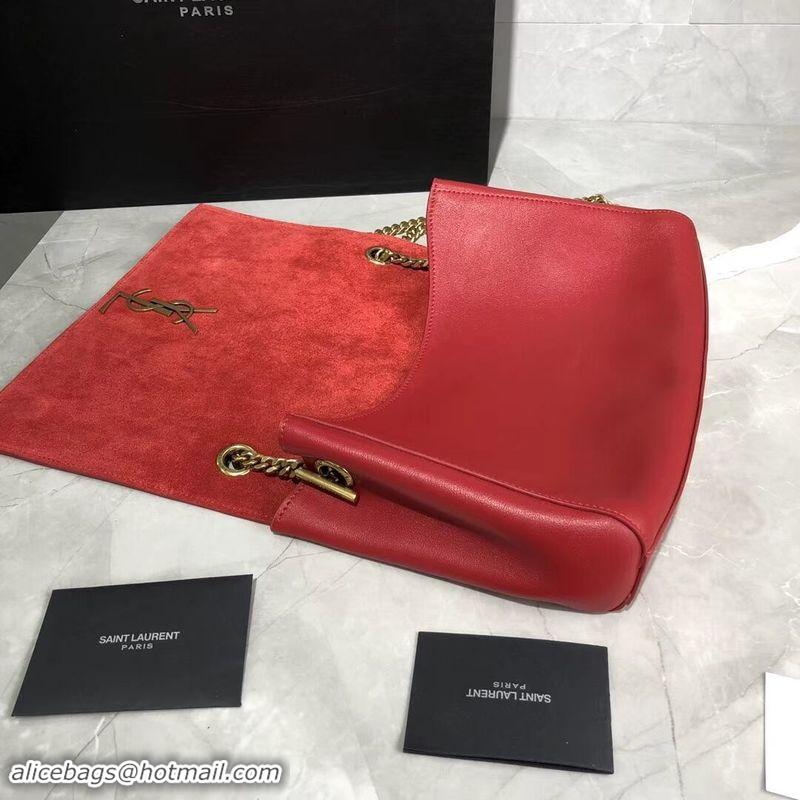 Low Price Yves Saint Laurent Double Skin Use Original Leather Shoulder Bag Y553804 Red