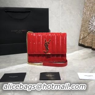 Good Product Yves Saint Laurent Patent Original Leather Shoulder Bag Y554125 Red