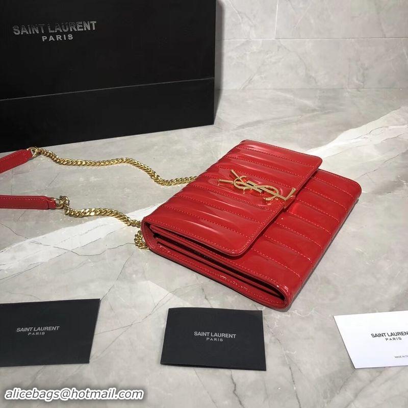 Good Product Yves Saint Laurent Patent Original Leather Shoulder Bag Y554125 Red