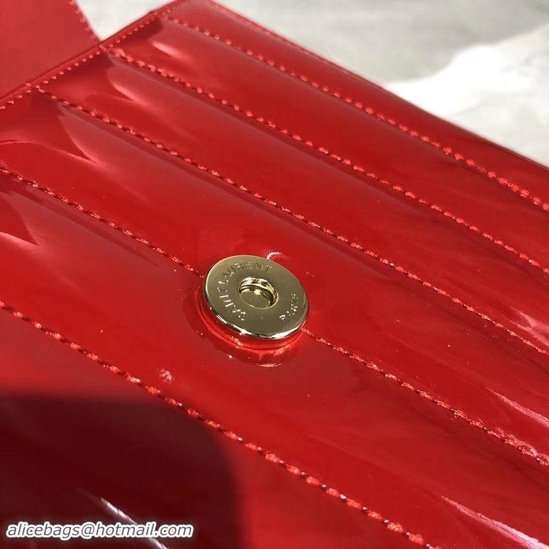 Good Product Yves Saint Laurent Patent Original Leather Shoulder Bag Y554125 Red