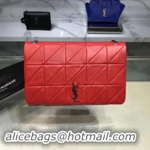 Classic Saint Laurent Jamie Monogram Giant Full-Flap Chain Shoulder Bag NMS18 red