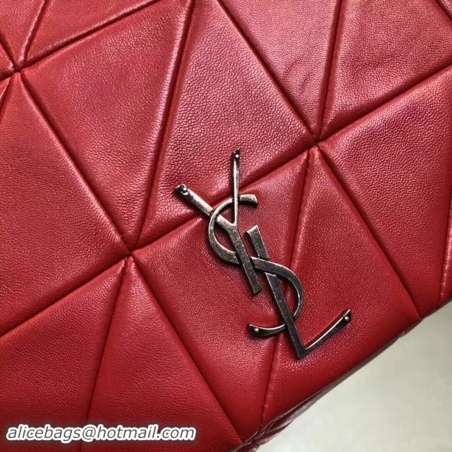 Classic Saint Laurent Jamie Monogram Giant Full-Flap Chain Shoulder Bag NMS18 red