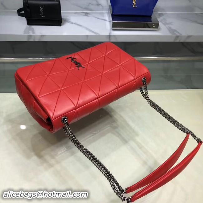 Classic Saint Laurent Jamie Monogram Giant Full-Flap Chain Shoulder Bag NMS18 red