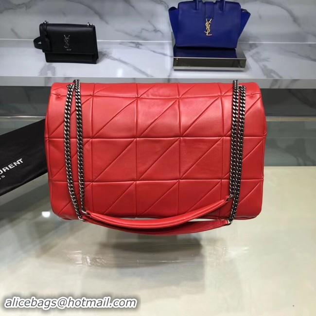 Classic Saint Laurent Jamie Monogram Giant Full-Flap Chain Shoulder Bag NMS18 red