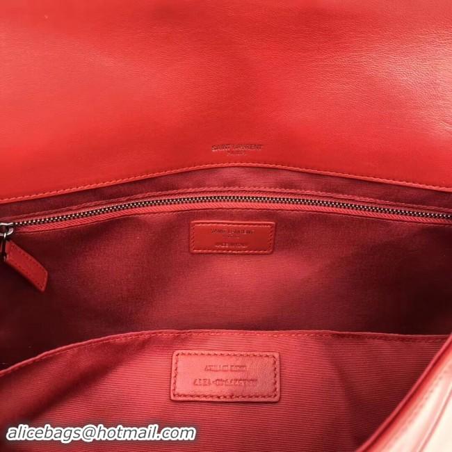 Classic Saint Laurent Jamie Monogram Giant Full-Flap Chain Shoulder Bag NMS18 red