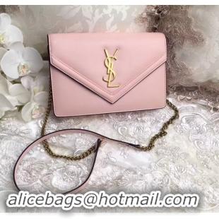 Pretty Style Yves Saint Laurent Monogramme Calf leather cross-body bag 2569 pink