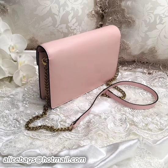 Pretty Style Yves Saint Laurent Monogramme Calf leather cross-body bag 2569 pink