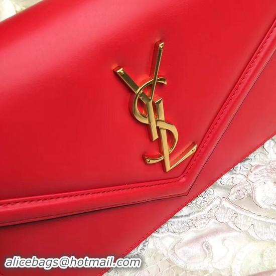 Classic Hot Yves Saint Laurent Monogramme Calf leather cross-body bag 2569 red