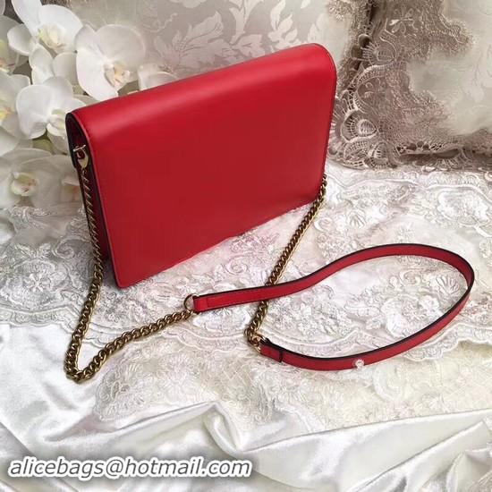 Classic Hot Yves Saint Laurent Monogramme Calf leather cross-body bag 2569 red