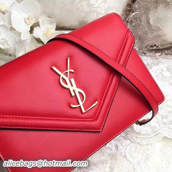 Classic Hot Yves Saint Laurent Monogramme Calf leather cross-body bag 2569 red