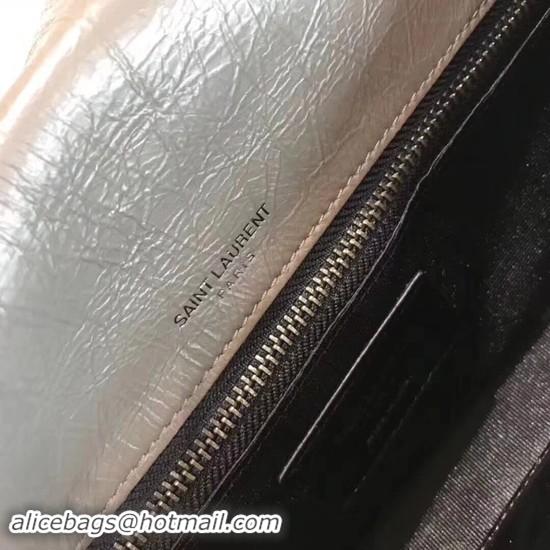 Best Product SAINT LAURENT Niki monogram small leather shoulder bag 504866 grey