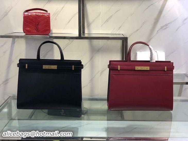 Discount Yves Saint Laurent Top Handle Bag Original Leather Y568702 Red