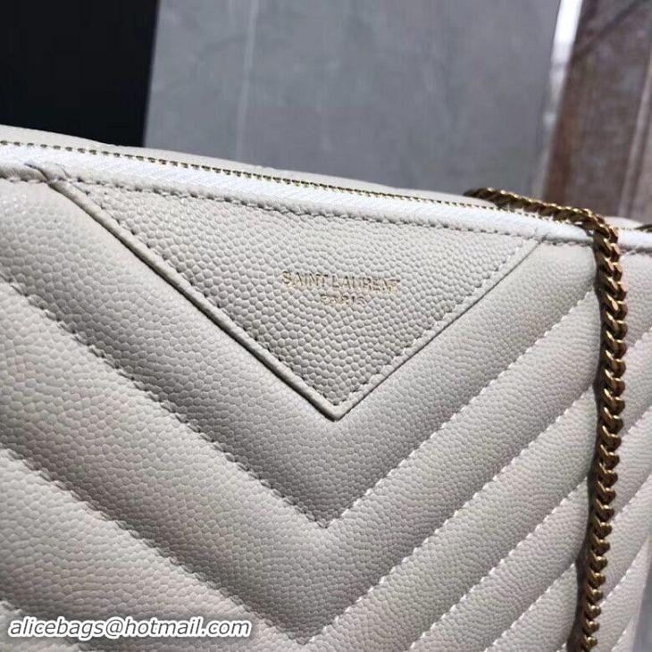 Luxury Yves Saint Laurent Shoulder Bag Original Leather Y569267 White