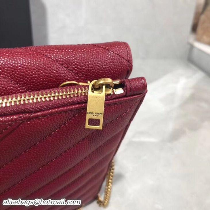 Best Price Yves Saint Laurent Shoulder Bag Original Leather Y569267 Red