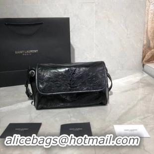 Luxury Yves Saint Laurent Niki Leather Shoulder Bag Y577124 Black