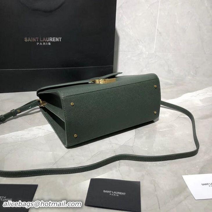 Best Price Yves Saint Laurent Original Leather Bag Y578000 Green