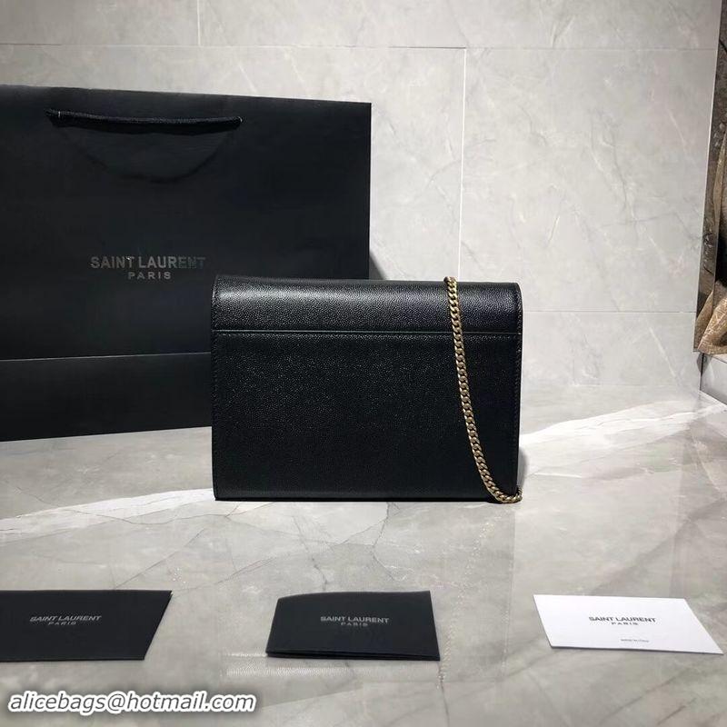 Best Design Yves Saint Laurent Original Leather Shoulder Bag Y582334 Black